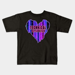 Broken Heart Technicolor Kids T-Shirt